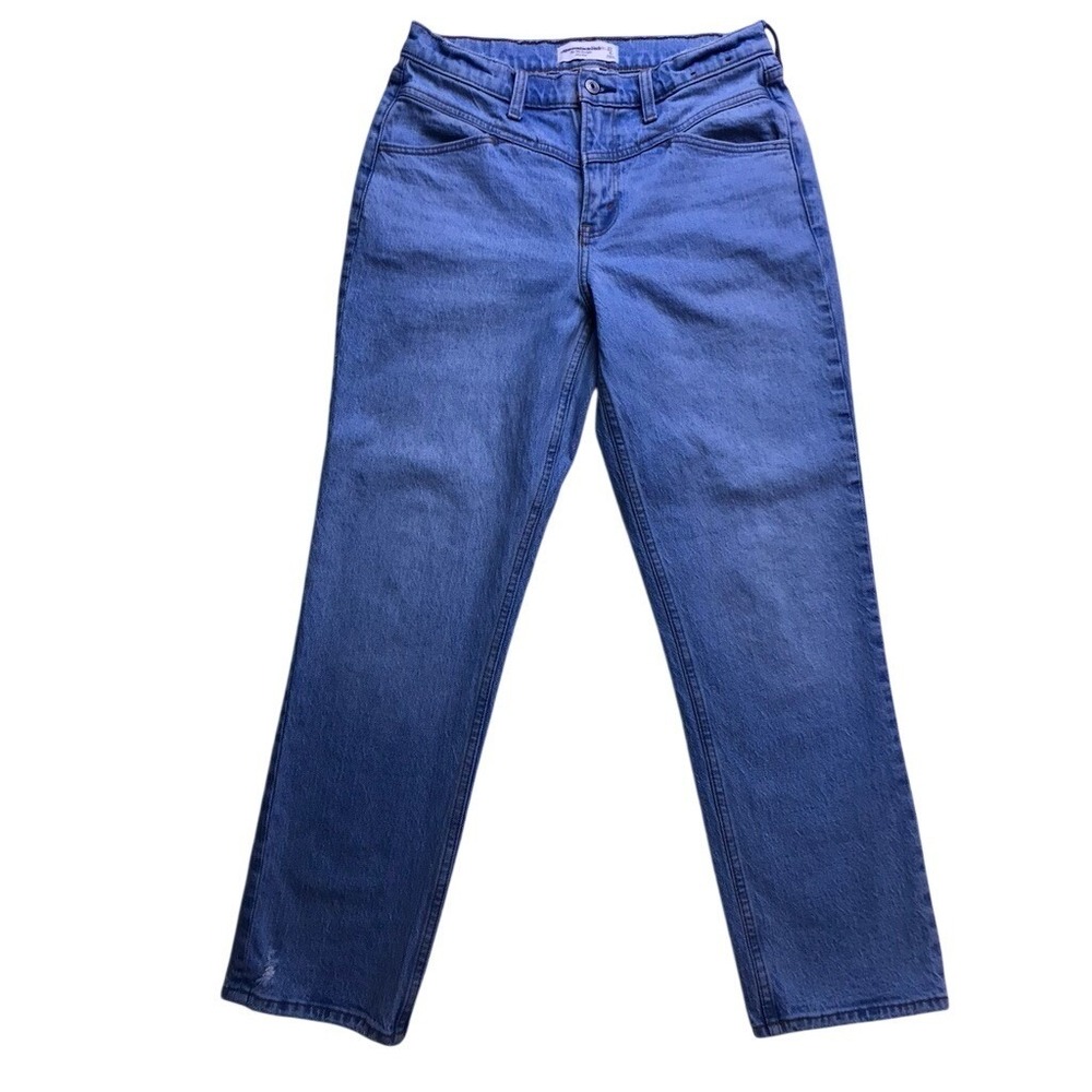 Abercrombie & Fitch 90s Straight Jeans Womens 27/4S Light wash Curve Love